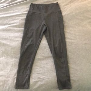 Grey workout tights